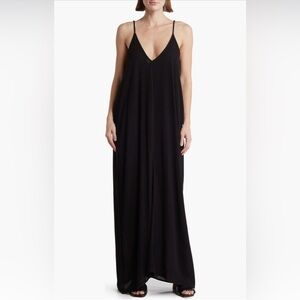 Lovestitch Gauze Maxi Dress Black Size S/M